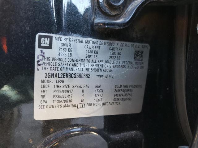 2012 CHEVROLET CAPTIVA SP 3GNAL2EK8CS580362