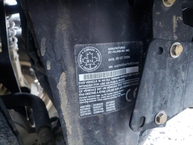 2007 POLARIS X2 500 EFI 4XATH50A67A952444