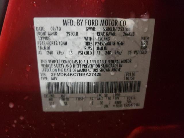 2011 FORD EDGE LIMIT 2FMDK4KC7BBA27428