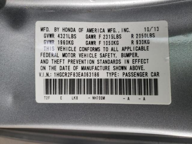 1HGCR2F83EA063186 Honda Accord Exl 2014. Фото: 9