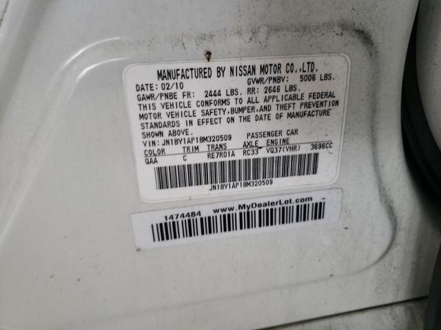 2011 INFINITI M37 JN1BY1AP1BM320509