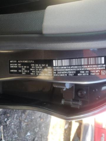 2018 ALFA ROMEO STELVIO SP ZASFAKPN1J7B91612
