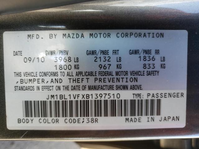 2011 MAZDA 3 I JM1BL1VFXB1397510