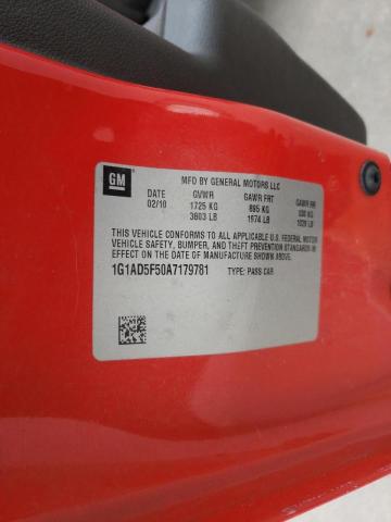 2010 CHEVROLET COBALT 1LT 1G1AD5F50A7179781