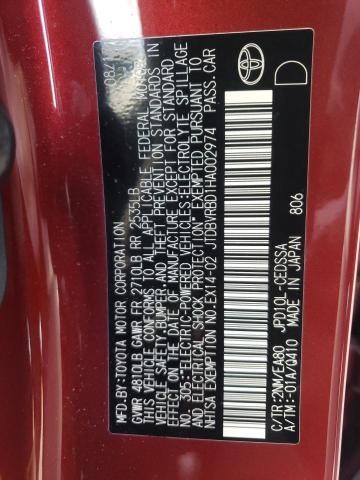 2017 TOYOTA MIRAI JTDBVRBD1HA002974