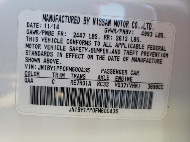 2015 INFINITI Q70 JN1BY1PP0FM600435