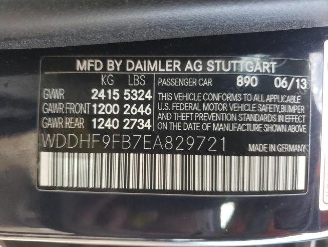 2014 MERCEDES-BENZ E 400 HYBR WDDHF9FB7EA829721