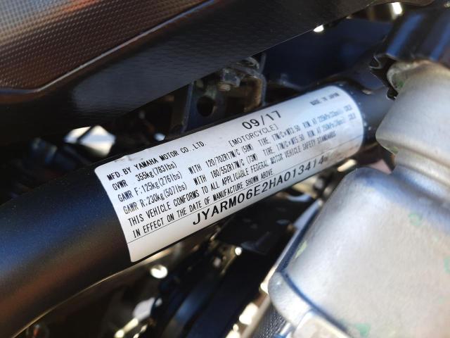 2017 YAMAHA FZ07 JYARM06E2HA013414