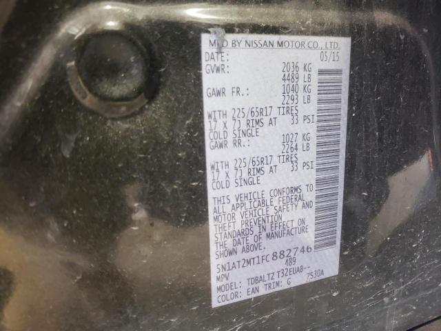 5N1AT2MT1FC882746 Nissan Rogue S 2015. Фото: 9