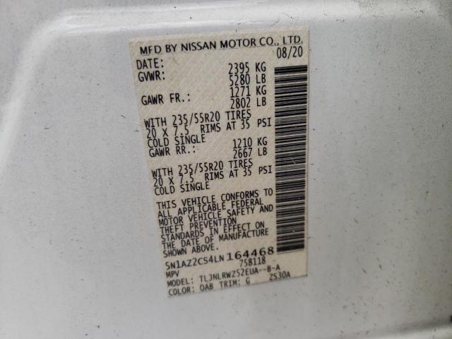 2020 NISSAN MURANO SL 5N1AZ2CS4LN164468