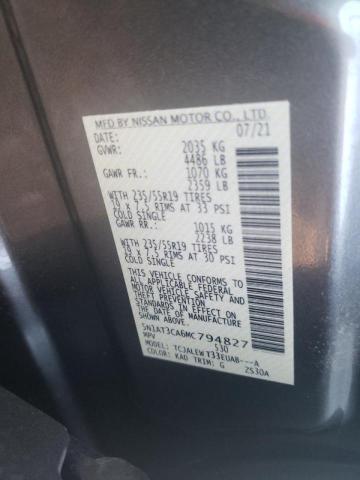 2021 NISSAN ROGUE SL 5N1AT3CA6MC794827