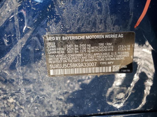 2019 BMW X4 M40I 5UXUJ5C58K9A33007