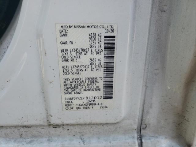 2020 NISSAN NV 1N6BF0KY2LN812012