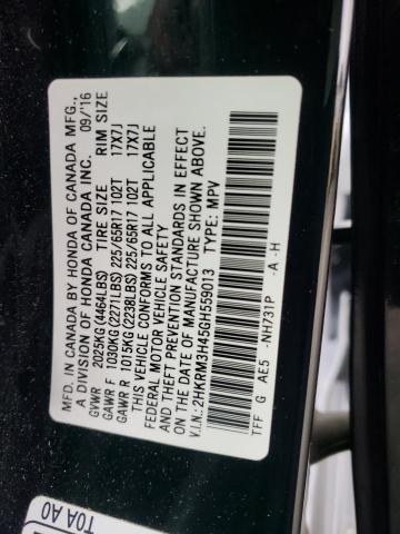 2016 HONDA CR-V SE - 2HKRM3H45GH559013