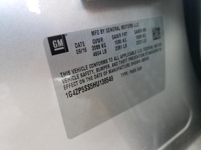 2017 BUICK LACROSSE E 1G4ZP5SS5HU138549