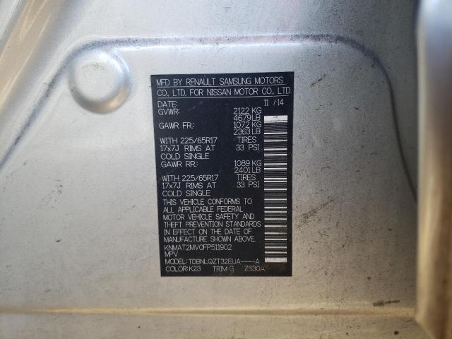 2015 NISSAN ROGUE S KNMAT2MV0FP511902