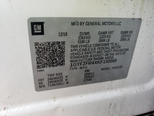 2019 CADILLAC XT4 SPORT 1GYFZFR4XKF150569