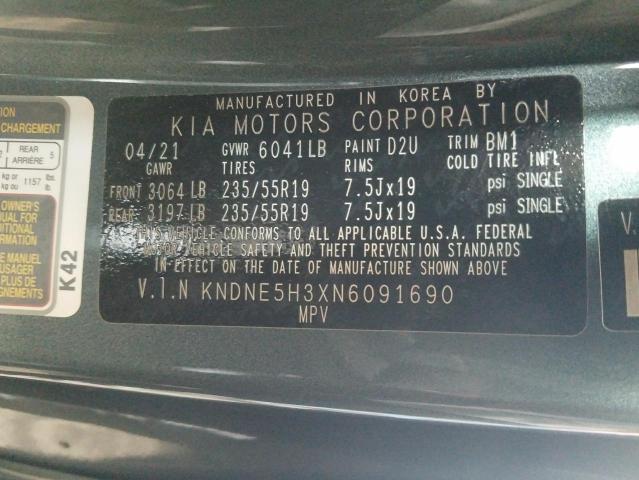 2022 KIA CARNIVAL S KNDNE5H3XN6091690