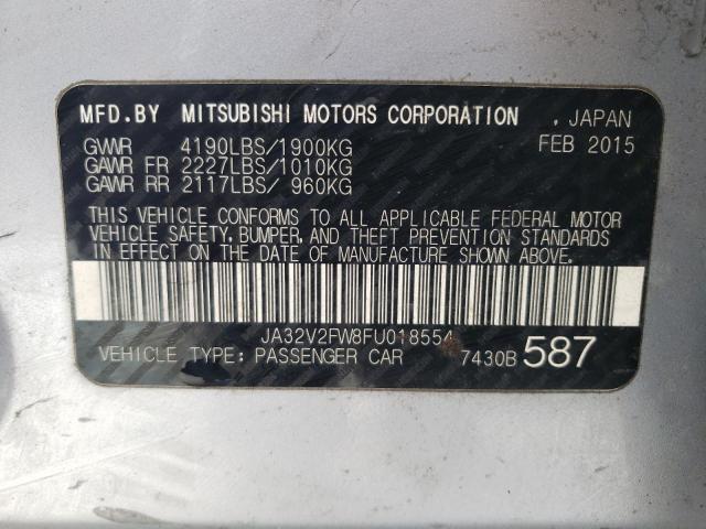 2015 MITSUBISHI LANCER SE JA32V2FW8FU018554