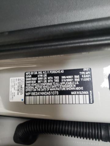 2022 PORSCHE CAYENNE E WP1BE2AY4NDA51073