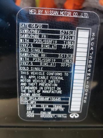 2021 INFINITI QX50 LUXE 3PCAJ5BB4MF100445