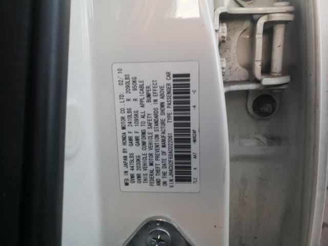 2010 ACURA TSX JH4CU2F68AC022061