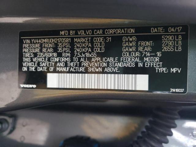 2017 VOLVO XC60 T5 IN YV440MRU0H2170581