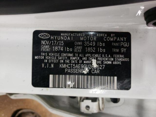 2016 HYUNDAI ACCENT SE KMHCT5AE9GU266627