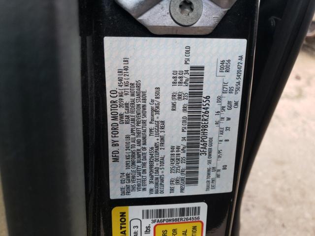 2014 FORD FUSION SE 3FA6P0H98ER264556