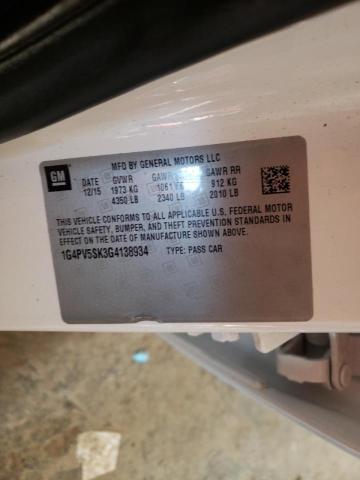 2016 BUICK VERANO 1SV 1G4PV5SK3G4138934