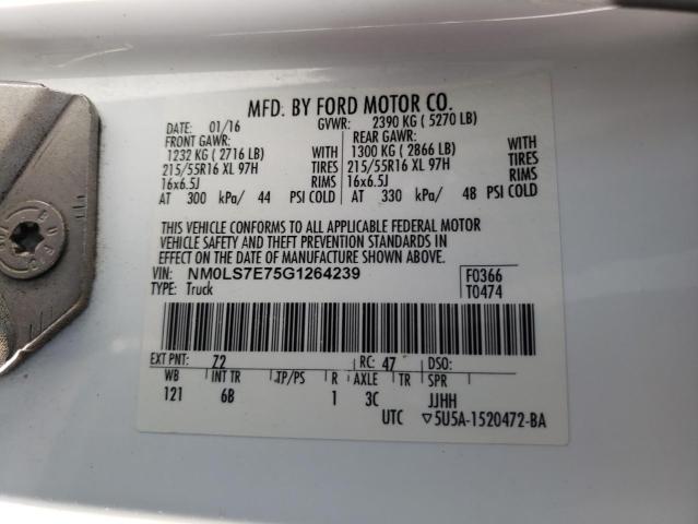 NM0LS7E75G1264239 Ford Transit Co 2016. Фото: 9
