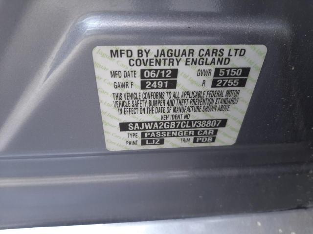 2012 JAGUAR XJL SAJWA2GB7CLV38807