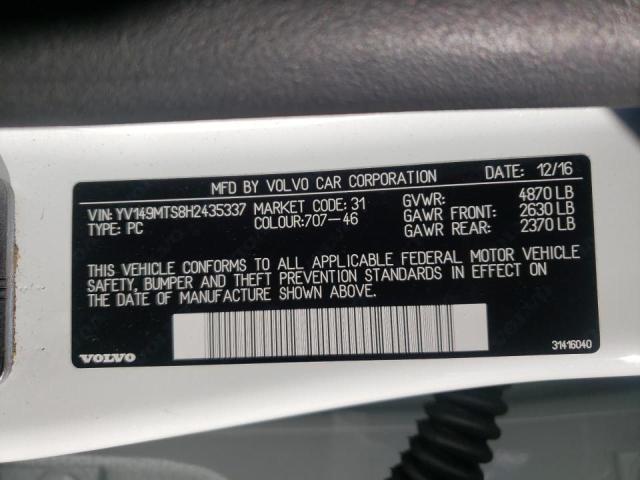 2017 VOLVO S60 R DESI YV149MTS8H2435337