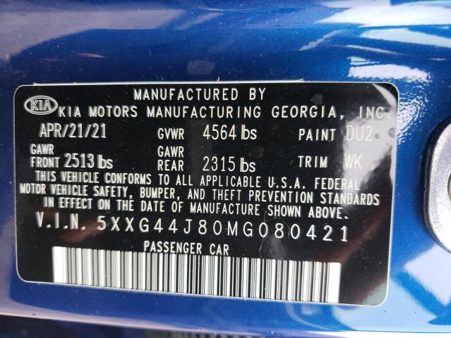 2021 KIA K5 GT 5XXG44J80MG080421