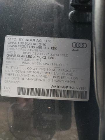 VIN WA1C2AFP1HA077994 2017 Audi Q5, Premium no.10