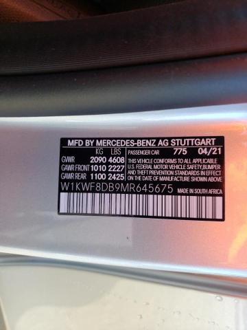 2021 MERCEDES-BENZ C-CLASS C3 W1KWF8DB9MR645675