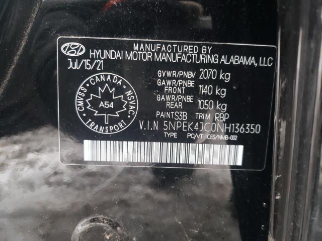 2022 HYUNDAI SONATA N L 5NPEK4JC0NH136350