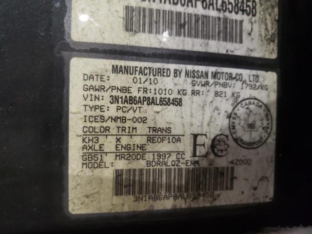 2010 NISSAN SENTRA 2.0 3N1AB6AP8AL658458
