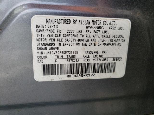 2013 INFINITI G37 BASE JN1CV6AP6DM721955