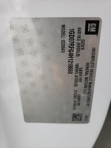 2017 GMC SAVANA CUT 1GD07RFG4H1218660