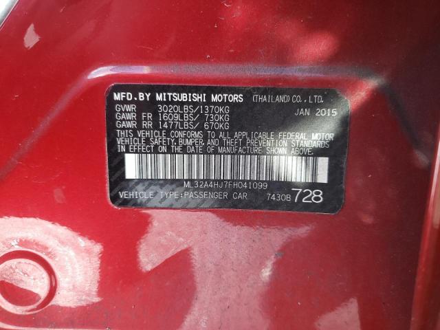2015 MITSUBISHI MIRAGE ML32A4HJ7FH041099