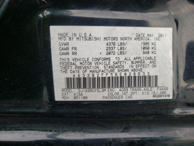 2011 MITSUBISHI GALANT FE 4A32B2FF5BE028633