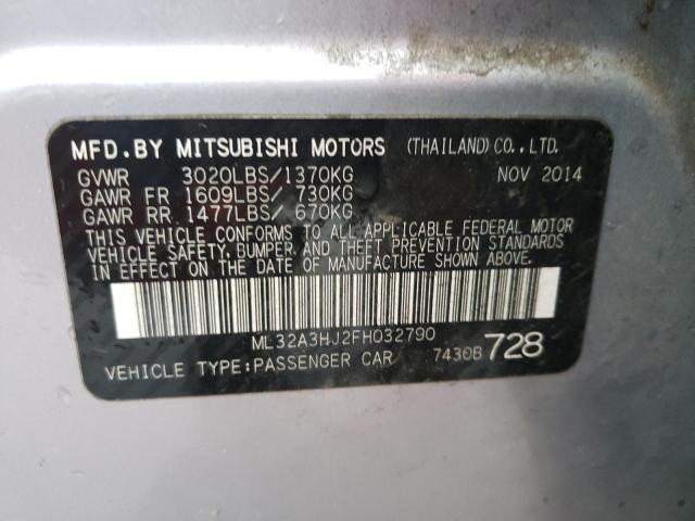2015 MITSUBISHI MIRAGE DE ML32A3HJ2FH032790