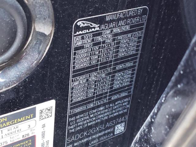 SADCK2GX5LA637443 Jaguar F-Pace Pre 2020. Фото: 9