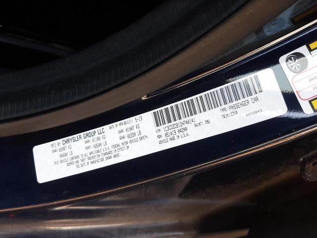 2013 DODGE AVENGER SX 1C3CDZCB1DN740141