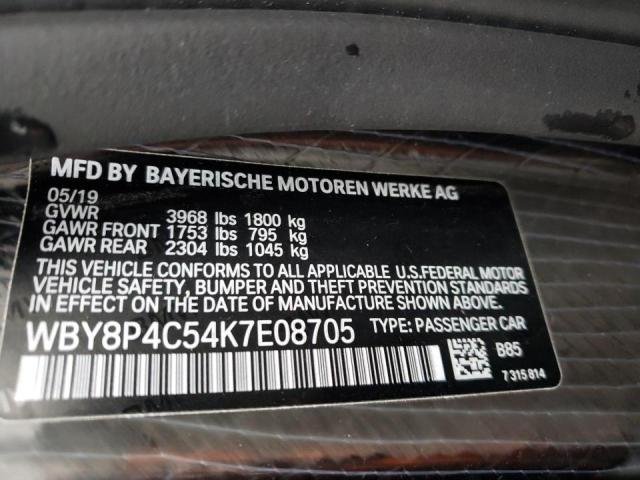 2019 BMW I3 REX WBY8P4C54K7E08705