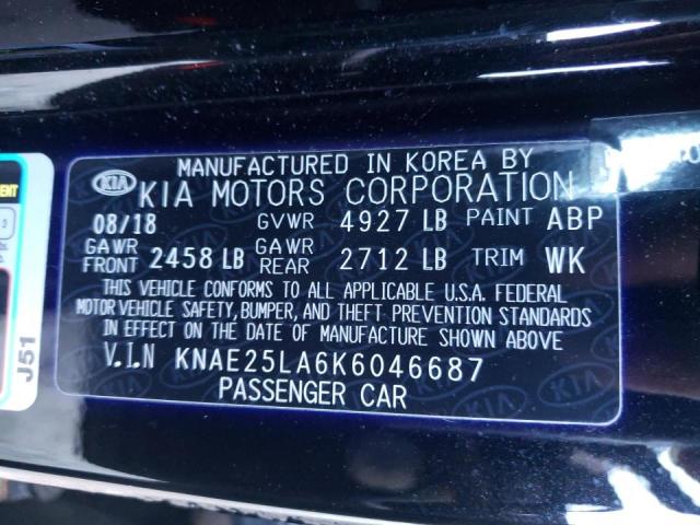 2019 KIA STINGER PR KNAE25LA6K6046687