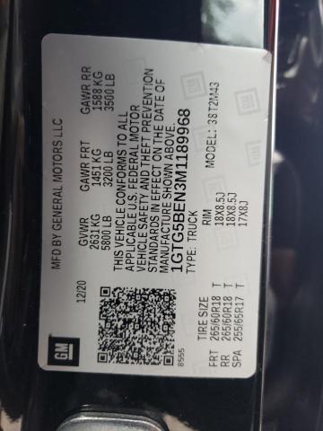 2021 GMC CANYON ELE 1GTG5BEN3M1189968