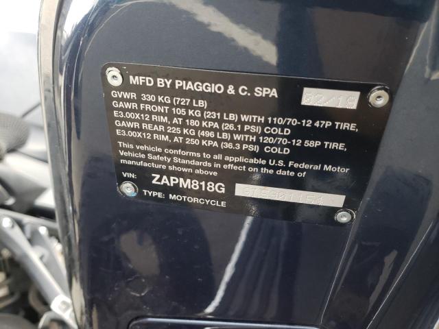 2020 VESPA PRIMAVERA ZAPM818G6L5901154