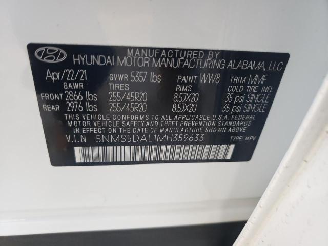 2021 HYUNDAI SANTA FE C 5NMS5DAL1MH359633